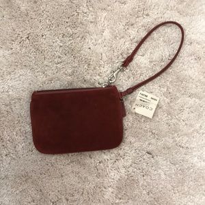 Authentic Coach Wallet Suede NWT